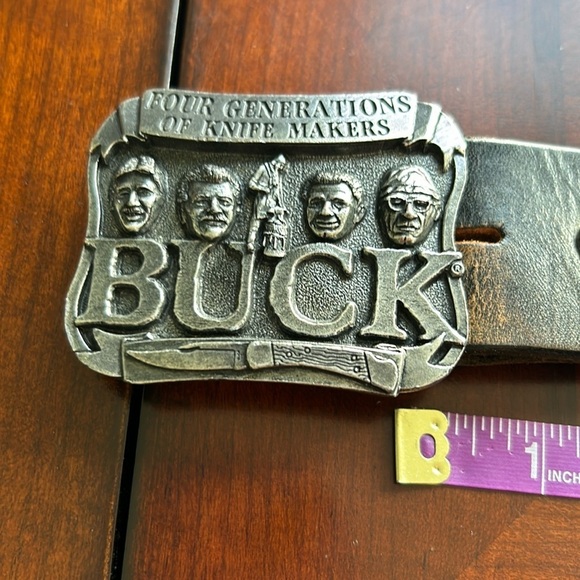 Motor Harley Davidson Cycle leather belt Owl brand sz 36 metal buckle leather - Picture 11 of 17